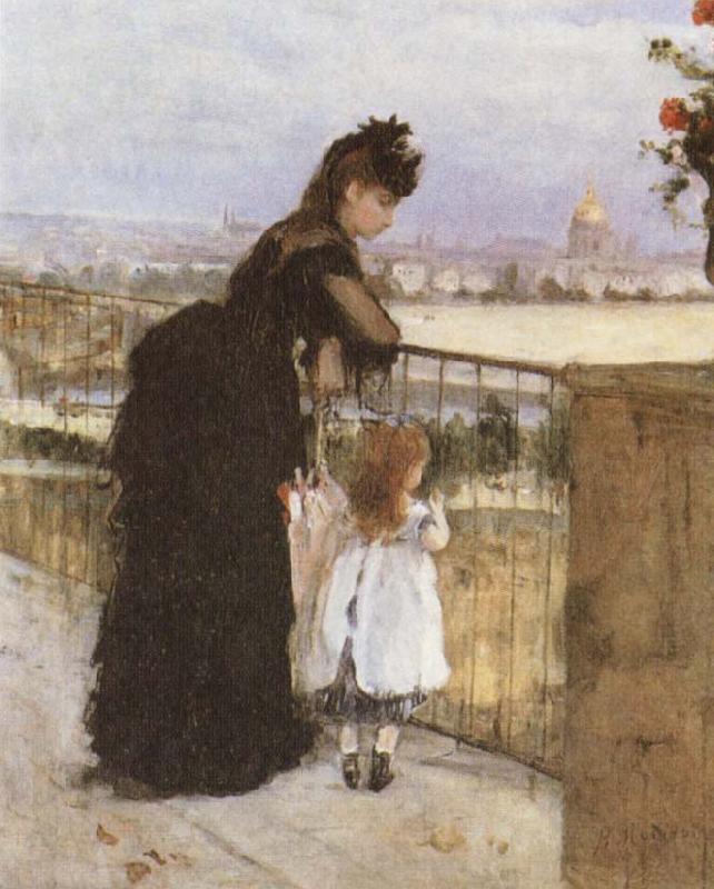 Berthe Morisot On the Balcony oil painting image